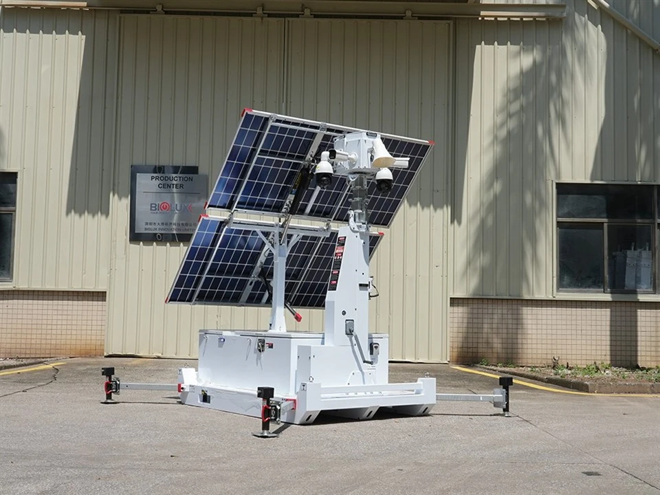 HISKID Mobile Solar Monitoring Tower factory