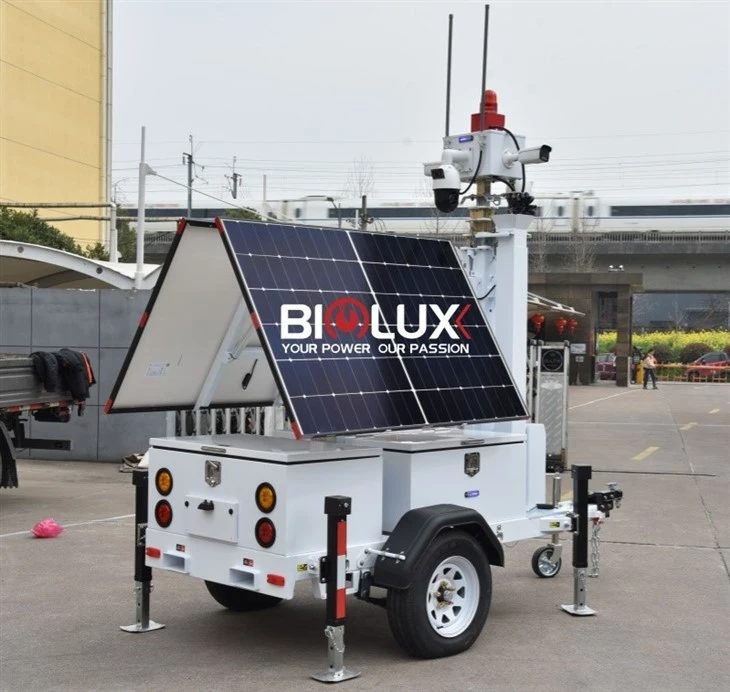 Mobile CCTV Trailer Solar Surveillance Trailer The Ultimate Solution Rental & Services