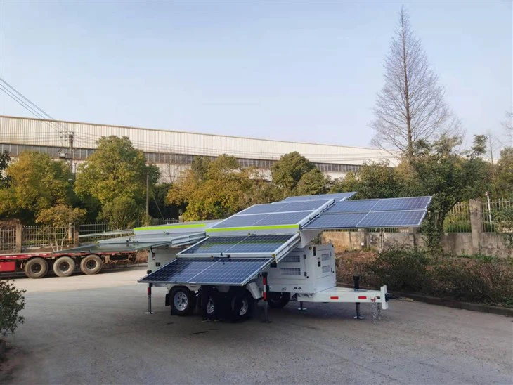 Mobile Solar Generrator With Eight Panels