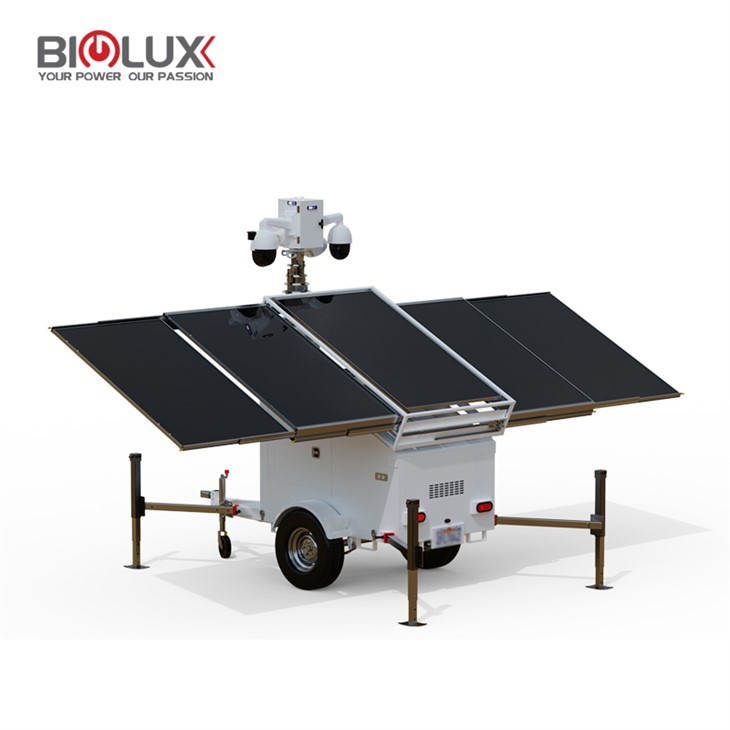 5*450W veľkokapacitný mobilný CCTV bezpečnostný príves s mobilným pohonom pre ropné pole