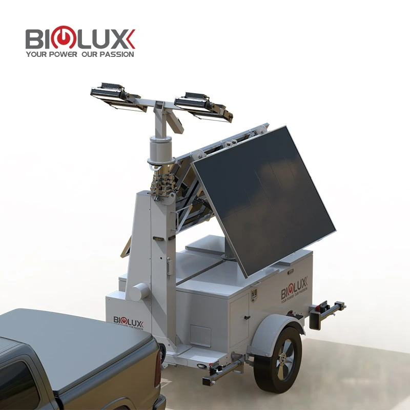 Smart Solar Powered Light Tower For Project suppliers