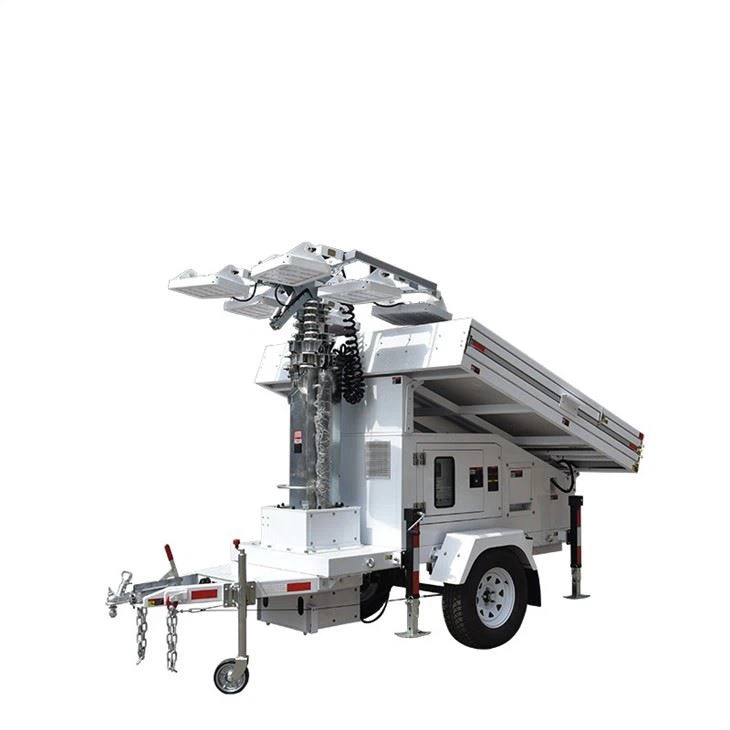 LED Lights With Mobile Solar Tower